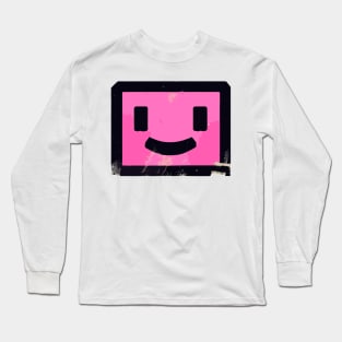 Street Art retro vintage pink Smile Long Sleeve T-Shirt